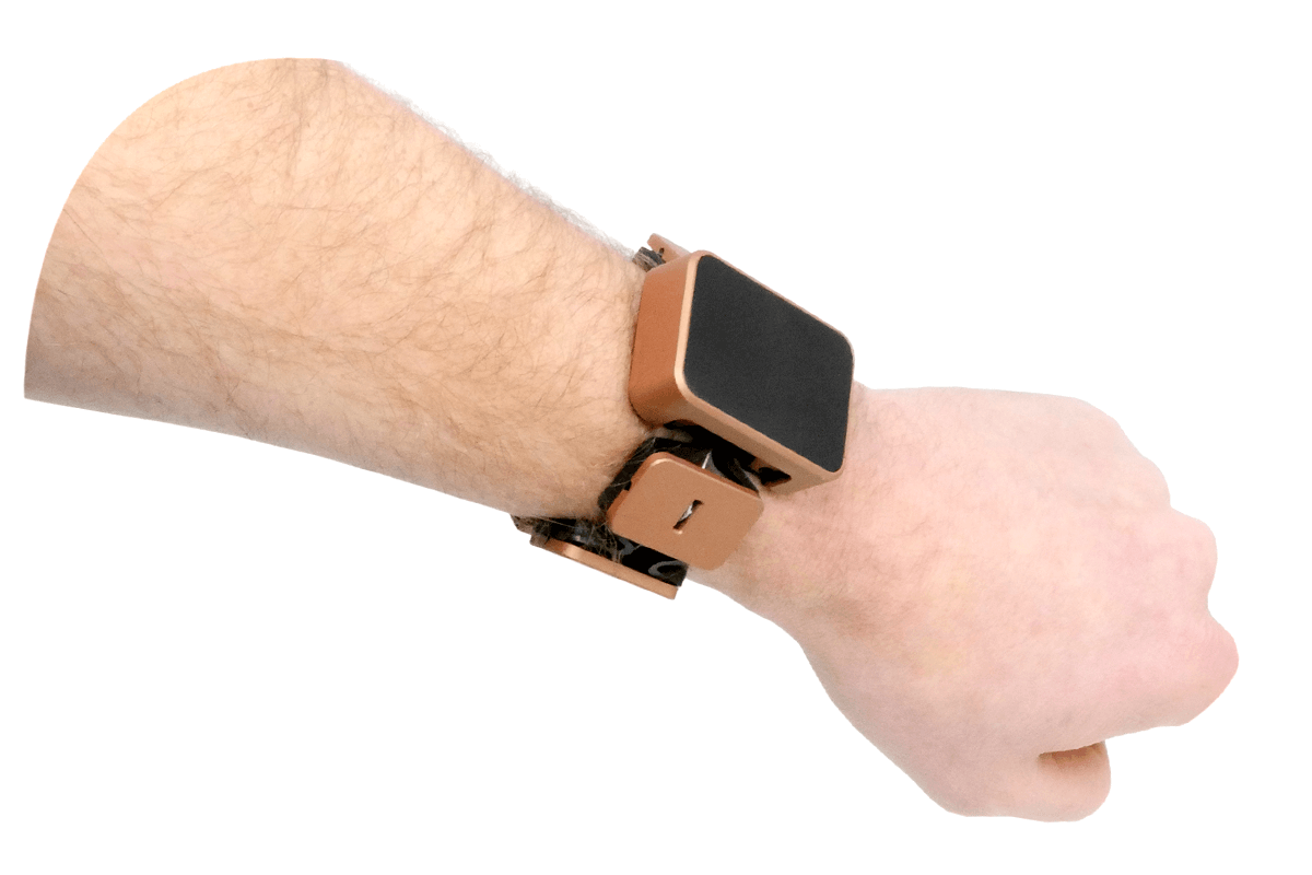 Tasbi on the Wrist (Dorsal View)